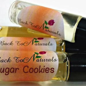 Sugar Cookie Perfume Vanilla Sugar Cookies Fragrance Oil in a Roll on bottle Perfume for Her image 1