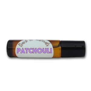 Óleo de perfume de patchouli _ Perfume roll-on de patchouli natural - Óleos essenciais 100% puros, fragrância picante unissex - Fragrância de patchouli