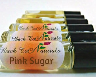 Pink Sugar Perfume -  Sweet, Fruity Fragrance oil - Pink Sugar Fragrance Roll on bottle - Fragrance for Her - Best Seller Perfume
