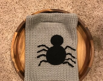 Borsa ragno grigio chiaro dolcetto o scherzetto