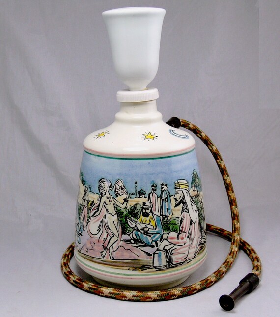 Items similar to Vintage Pottery Turkish Water Pipe Royal Goedewaagen