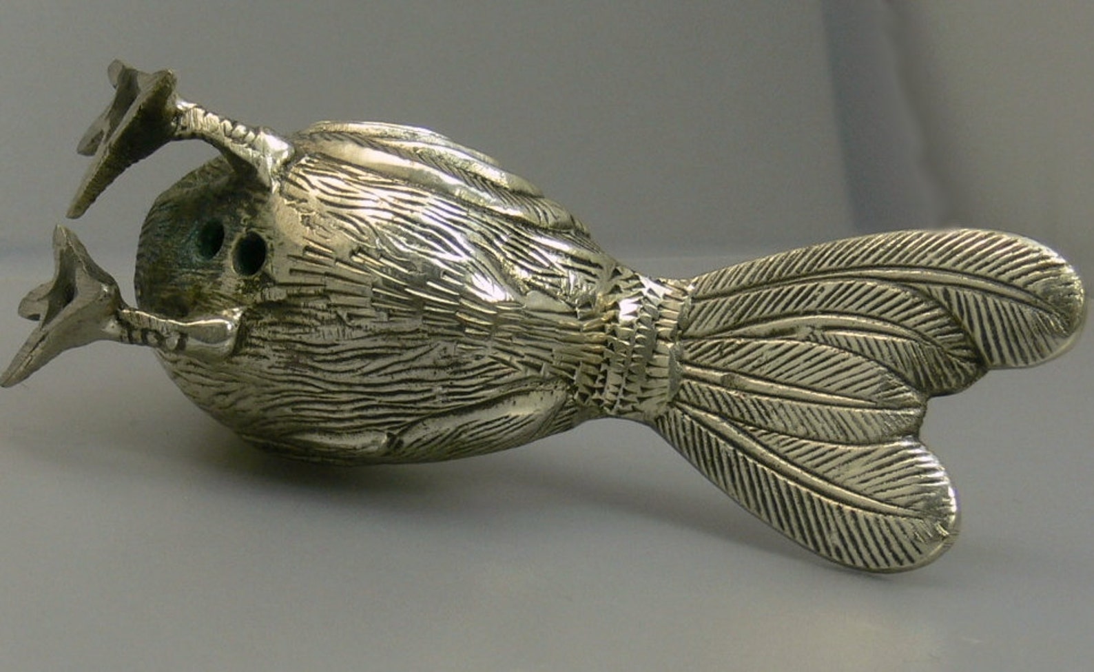 Vintage Silver Plated Bird Figurine Etsy