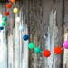 Birthday Felt Ball Garland, Pom Pom Garland, Nursery Decor, Bunting Banner, Party Decor, Baby Shower 