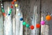 Birthday Felt Ball Garland, Pom Pom Garland, Nursery Decor, Bunting Banner, Party Decor, Baby Shower 