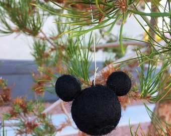 Mickey Mouse Felt Ball Ornaments