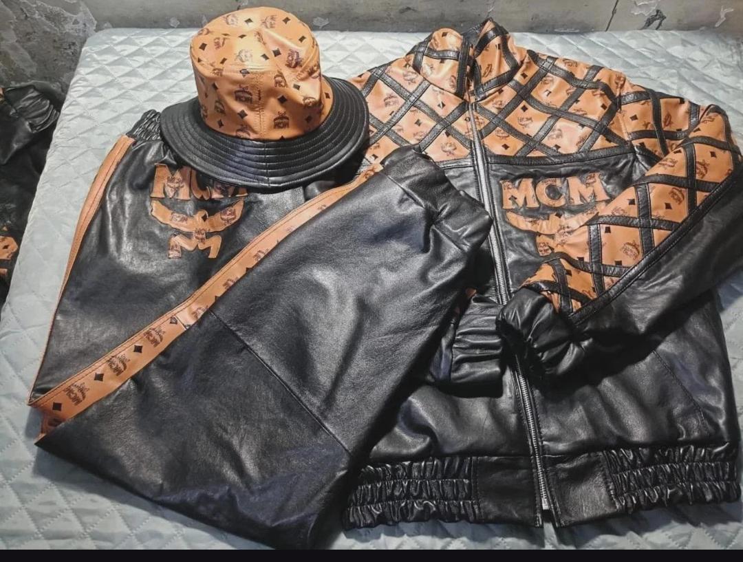 MCM ブラックレザーライダースジャケット Mcm Leather Jacket - Etsy