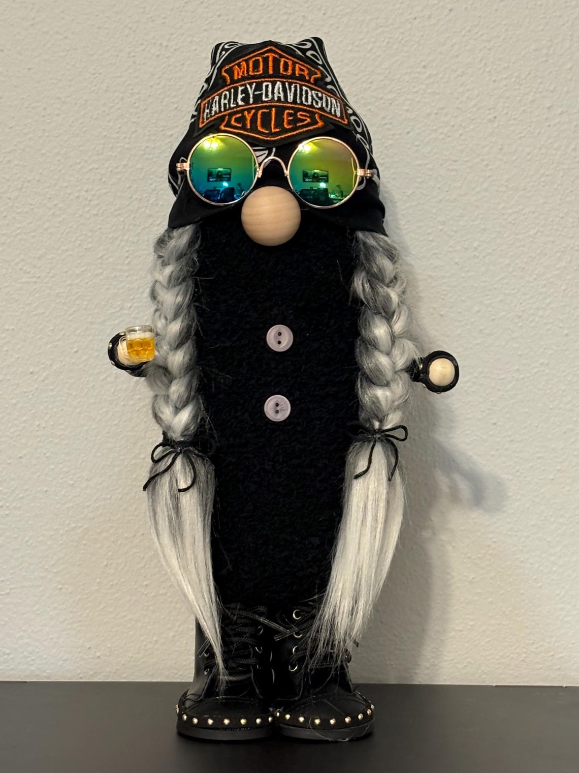 Harley-Davidson Lady Biker Gnome