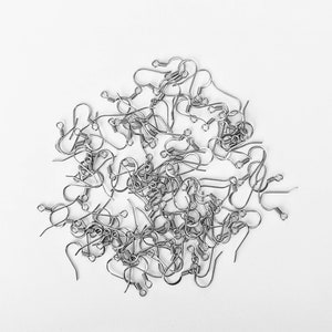 100 pieces, Surgical Steel French Ear Wires
