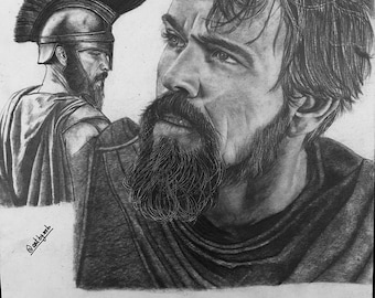The Odyssey movie:Odysseus portrait drawing
