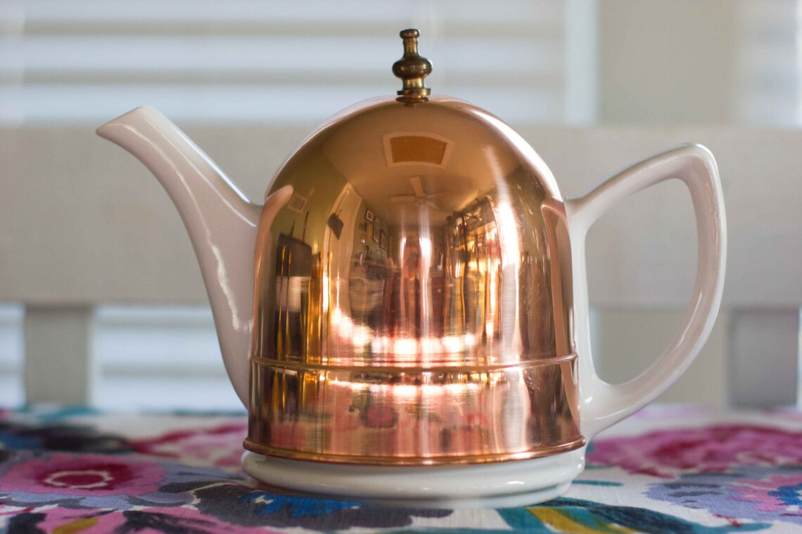 Baker Hart & Stuart Teapot with Copper Cozy Etsy