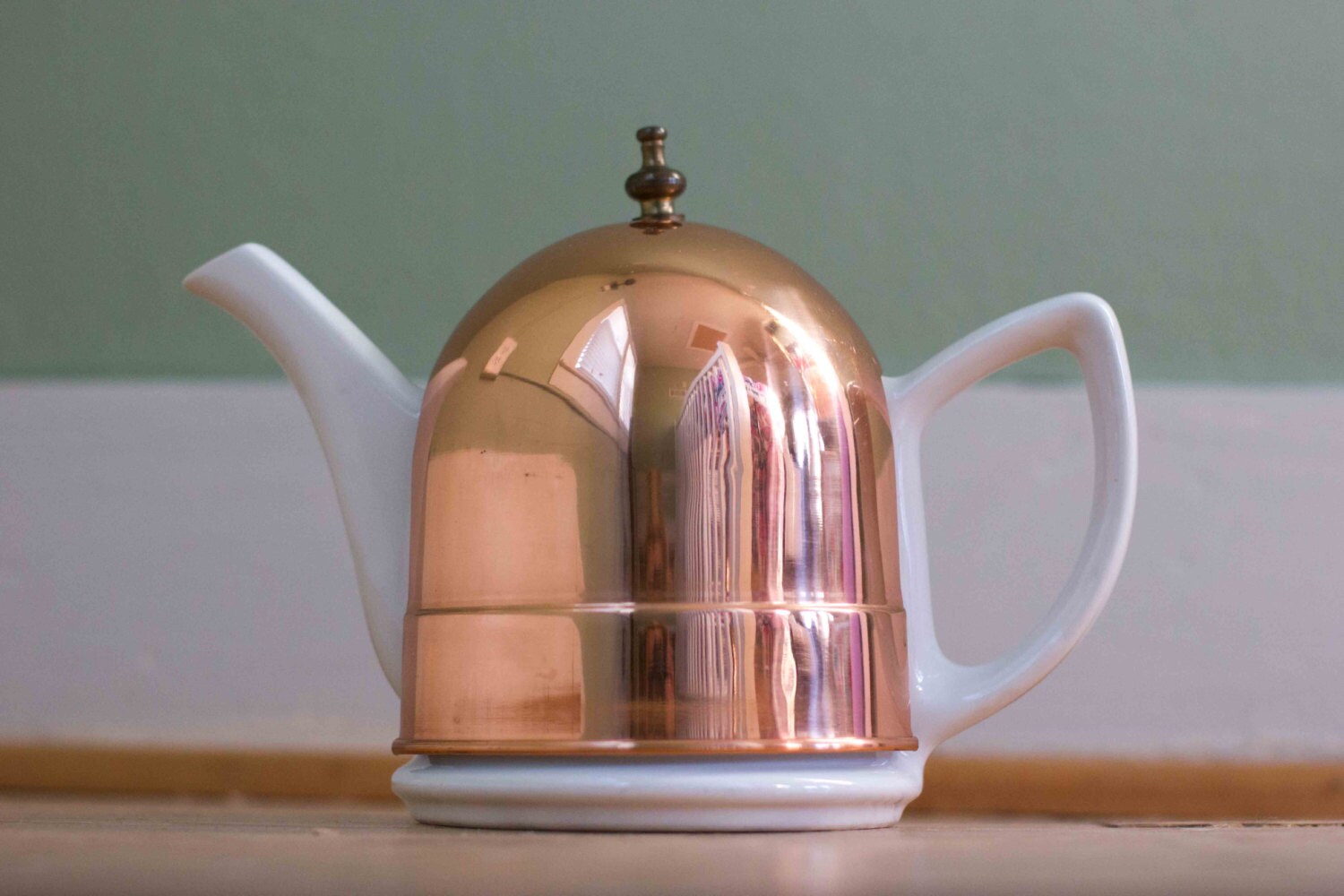 Baker Hart & Stuart Teapot with Copper Cozy Etsy