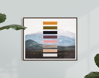 Mountain Swatch, Fine Art Print on Matte 100% Cotton Paper