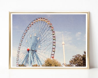Texas Ferris Wheel in 35mm Film, Photographic Print on Matte 100% Cotton Paper
