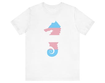 T-Shirt mit Transgender-Pride-Welle-Grafik
