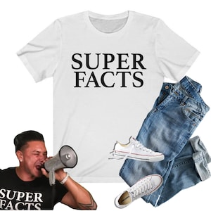 Super Facts Pauly D Jersey Shore T-Shirt | Super Facts Shirt, Pauly D Shirt, Jersey Shore Shirt, Jersey Shore Fan Gift, Yeah Buddy Shirt