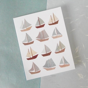 Sailboats - Greeting card - Sailing card