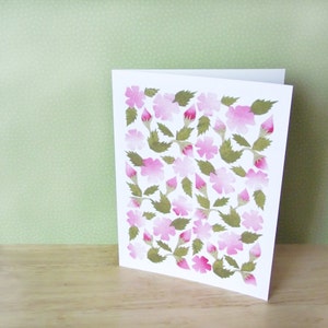 Wild Roses- Tarjeta de felicitación - Tarjeta de rosa - Tarjeta de patrón floral