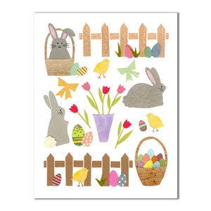 Frohe Ostern - Grußkarte - Osterhase Karte