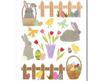 Happy Easter - Greeting card - Easter bunny card