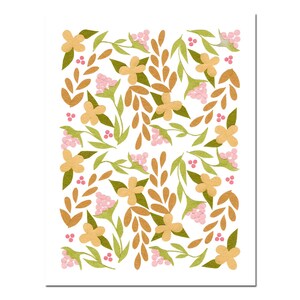 Wildblumen - Grußkarte - Blumenmuster Karte