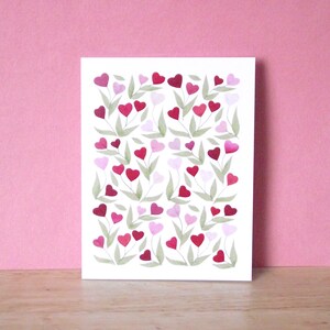 De Bloemen van het hart - De kaart van de groet - de kaart van de Dag van Valentijnskaarten