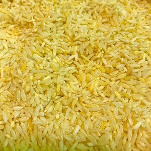 Colored Rice sensory bin filler creative play Yellow