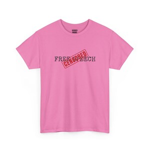 Free Speech Censored Shirt, Red Stamp Protest Tee: First Amendment, Anti Censorship, Civil Liberties, Funny Political Shirt image 7