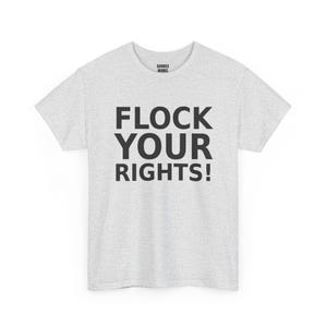Kom op voor je rechten! T-shirt, grappig protestshirt tegen surveillance: tegen camera's, kentekenplaatherkenning (ALPR), privacy. afbeelding 4