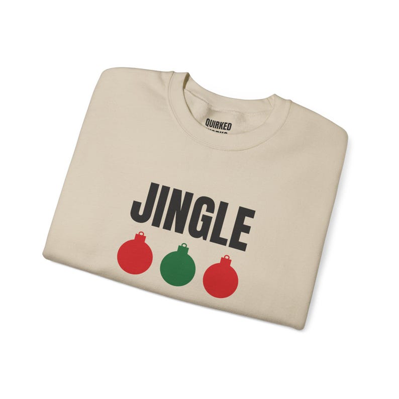 Jingle Ornaments Sweatshirt, Christmas Crewneck, Holiday Gift for Her or Him, Xmas Party Outfit, Family Christmas Matching image 6