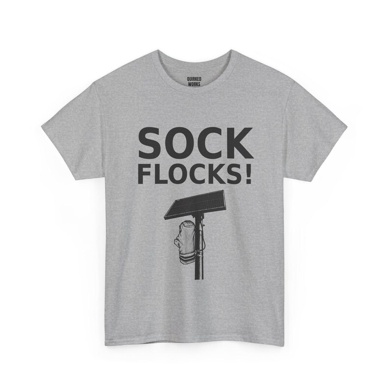 Sock Flocks! Camera Graphic Shirt, Funny Anti Surveillance Protest Tee: Anti Flock Camera, ALPR License Plate Reader, Privacy image 6