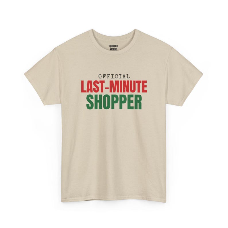 Offizielles Last-Minute-Shopper-Shirt, lustiges Weihnachts-T-Shirt, Weihnachtsgeschenk für Sie oder Ihn, Outfit für die Weihnachtsfeier, Partnerlook für die ganze Familie Bild 5