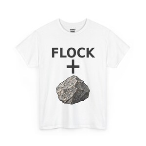Flock + Rock Grafik-Shirt, lustiges Protest-T-Shirt gegen Überwachung: Anti-Flock-Kameras, ALPR-Kennzeichenleser, Datenschutz Bild 2
