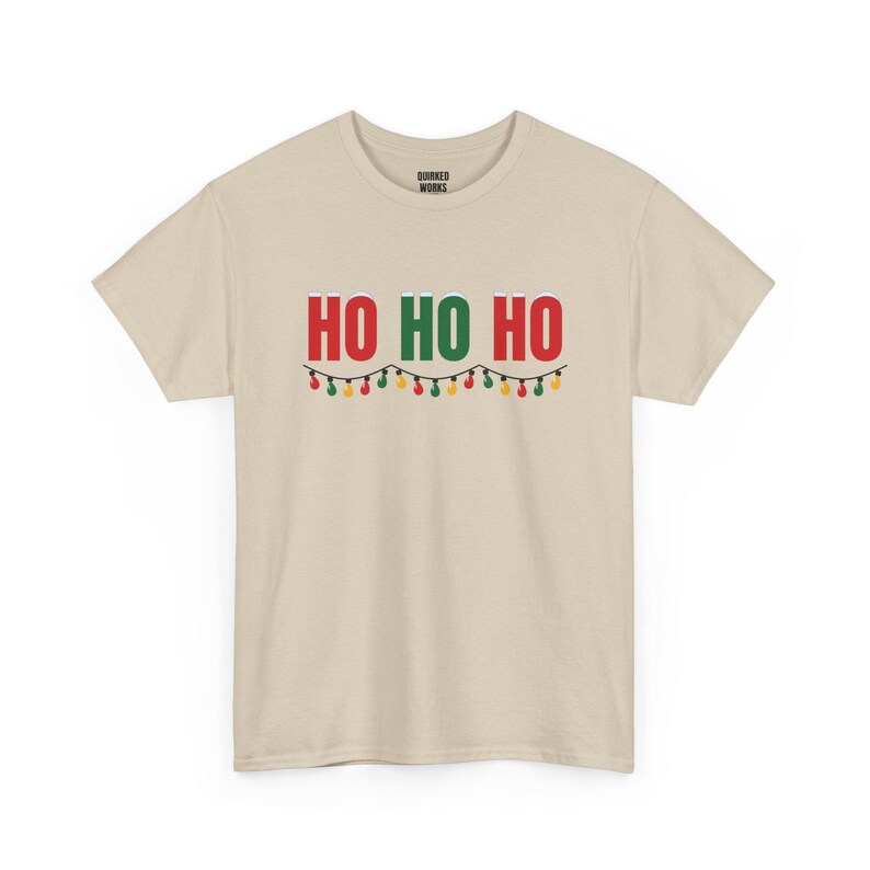 Ho Ho Ho Shirt, lustiges Weihnachts-T-Shirt, Weihnachtsgeschenk für Sie oder Ihn, Outfit für die Weihnachtsfeier, Partnerlook für die ganze Familie Bild 5