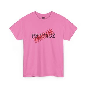 Camiseta "Privacidad Cancelada", Camiseta de Protesta con Sello Rojo: Antivigilancia, Cuarta Enmienda, Libertades Civiles, Camiseta con Mensaje Político Divertido imagen 7
