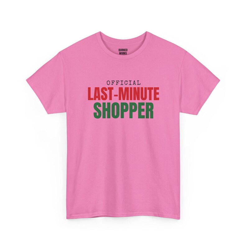 Offizielles Last-Minute-Shopper-Shirt, lustiges Weihnachts-T-Shirt, Weihnachtsgeschenk für Sie oder Ihn, Outfit für die Weihnachtsfeier, Partnerlook für die ganze Familie Bild 7