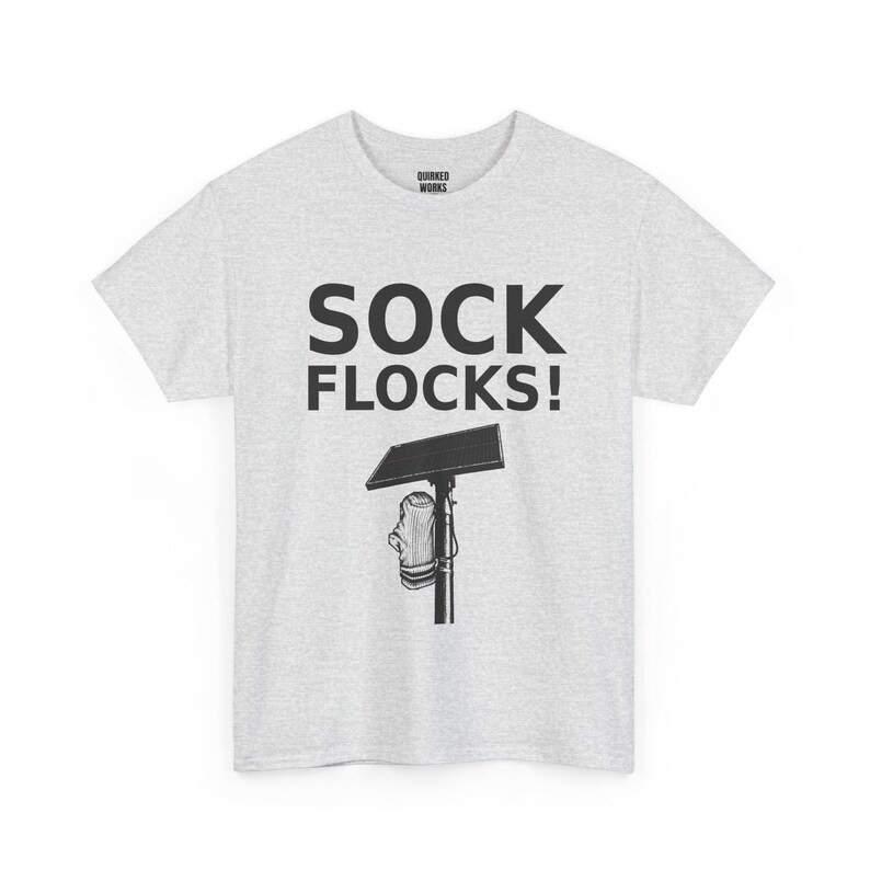 Sock Flocks! Camera Graphic Shirt, Funny Anti Surveillance Protest Tee: Anti Flock Camera, ALPR License Plate Reader, Privacy image 4