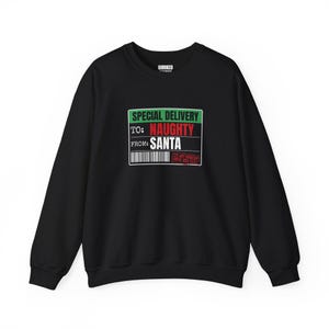 Till Stygg Från Jultomten Special Delivery Sweatshirt, Julklapp, Julklapp till Honom eller Henne, Julfestoutfit bild 3