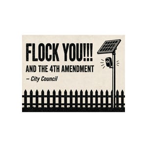 ビンテージ抗議サイン印刷可能バンドル、15種類のアンチ・フロック・カメラデザイン：FLOCK YOUとポライトバージョン、ALPR、アンチ監視デジタルダウンロード 画像 5