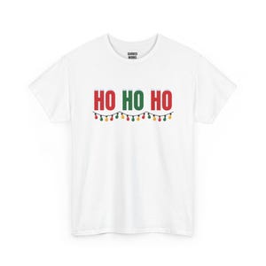 Ho Ho Ho Shirt, lustiges Weihnachts-T-Shirt, Weihnachtsgeschenk für Sie oder Ihn, Outfit für die Weihnachtsfeier, Partnerlook für die ganze Familie Bild 2