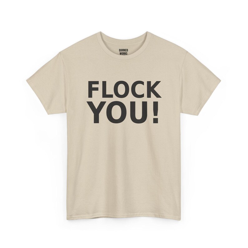 FLOCK YOU! Shirt, Funny Anti Surveillance Protest Tee: Anti Flock Camera, ALPR License Plate Reader, Privacy image 5