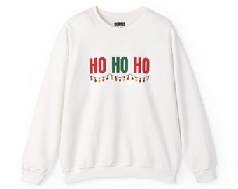 Ho Ho Ho Sweatshirt, Christmas Crewneck, Holiday Gift for Her or Him, Xmas Party Outfit, Family Christmas Matching