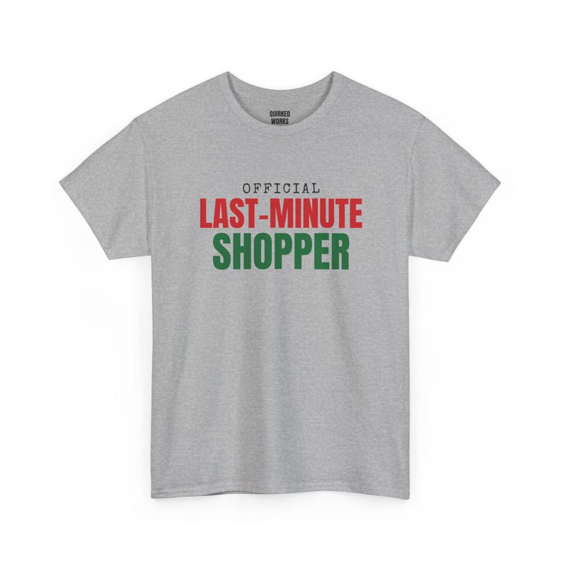 Offizielles Last-Minute-Shopper-Shirt, lustiges Weihnachts-T-Shirt, Weihnachtsgeschenk für Sie oder Ihn, Outfit für die Weihnachtsfeier, Partnerlook für die ganze Familie Bild 6