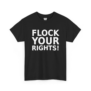 Kom op voor je rechten! T-shirt, grappig protestshirt tegen surveillance: tegen camera's, kentekenplaatherkenning (ALPR), privacy. afbeelding 1
