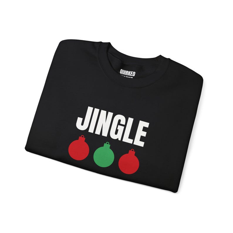 Jingle Ornaments Sweatshirt, Christmas Crewneck, Holiday Gift for Her or Him, Xmas Party Outfit, Family Christmas Matching image 4