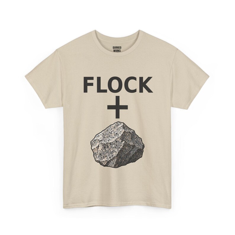 Flock + Rock Grafik-Shirt, lustiges Protest-T-Shirt gegen Überwachung: Anti-Flock-Kameras, ALPR-Kennzeichenleser, Datenschutz Bild 5