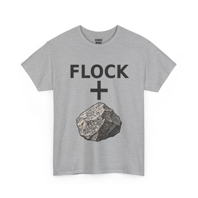 Flock + Rock Grafik-Shirt, lustiges Protest-T-Shirt gegen Überwachung: Anti-Flock-Kameras, ALPR-Kennzeichenleser, Datenschutz Bild 6