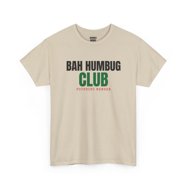 T-Shirt für Gründungsmitglieder des Bah Humbug Clubs, lustiges Weihnachts-T-Shirt, Weihnachtsgeschenk für Sie oder Ihn, Outfit für die Weihnachtsfeier, Partnerlook für die ganze Familie Bild 5