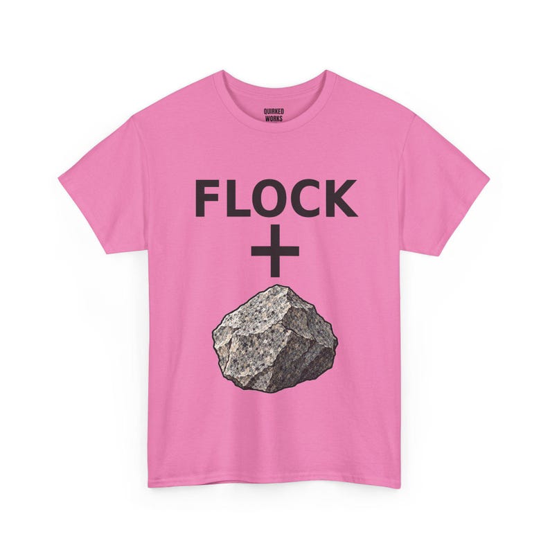 Flock + Rock Grafik-Shirt, lustiges Protest-T-Shirt gegen Überwachung: Anti-Flock-Kameras, ALPR-Kennzeichenleser, Datenschutz Bild 7