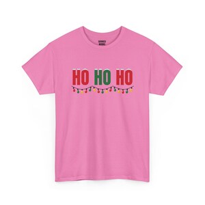 Ho Ho Ho Shirt, lustiges Weihnachts-T-Shirt, Weihnachtsgeschenk für Sie oder Ihn, Outfit für die Weihnachtsfeier, Partnerlook für die ganze Familie Bild 7