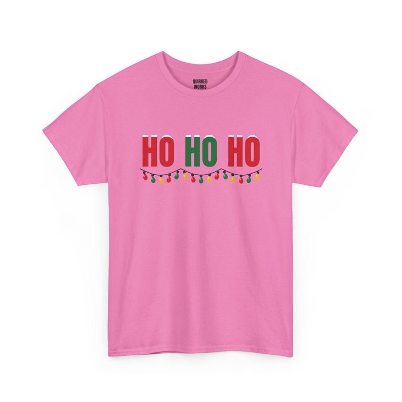 Ho Ho Ho Shirt, lustiges Weihnachts-T-Shirt, Weihnachtsgeschenk für Sie oder Ihn, Outfit für die Weihnachtsfeier, Partnerlook für die ganze Familie Bild 7
